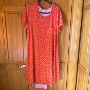 LuLaRoe XL cotton knit dress